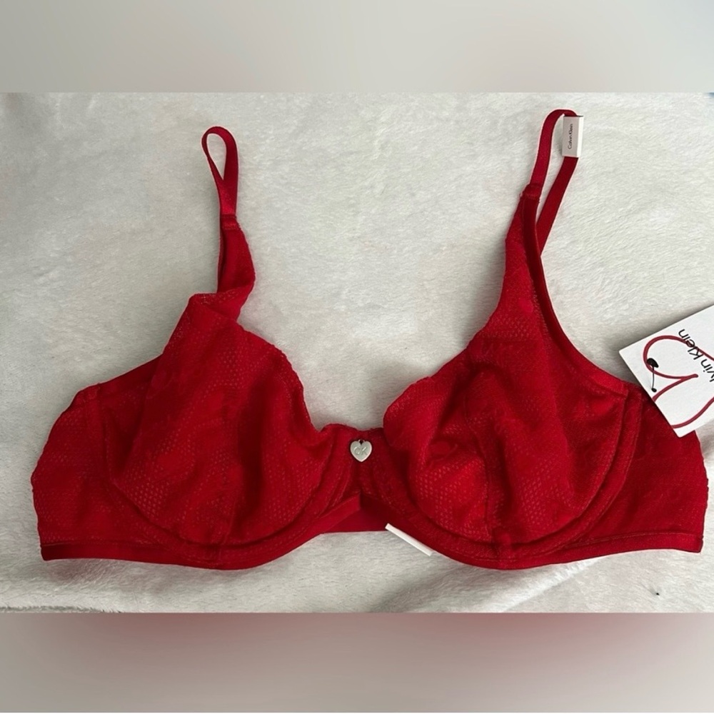 NWT Calvin Klein Red Underwire Bra